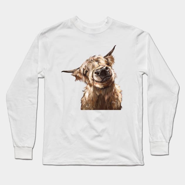 Highland Cow Long Sleeve T-Shirt by bignosework